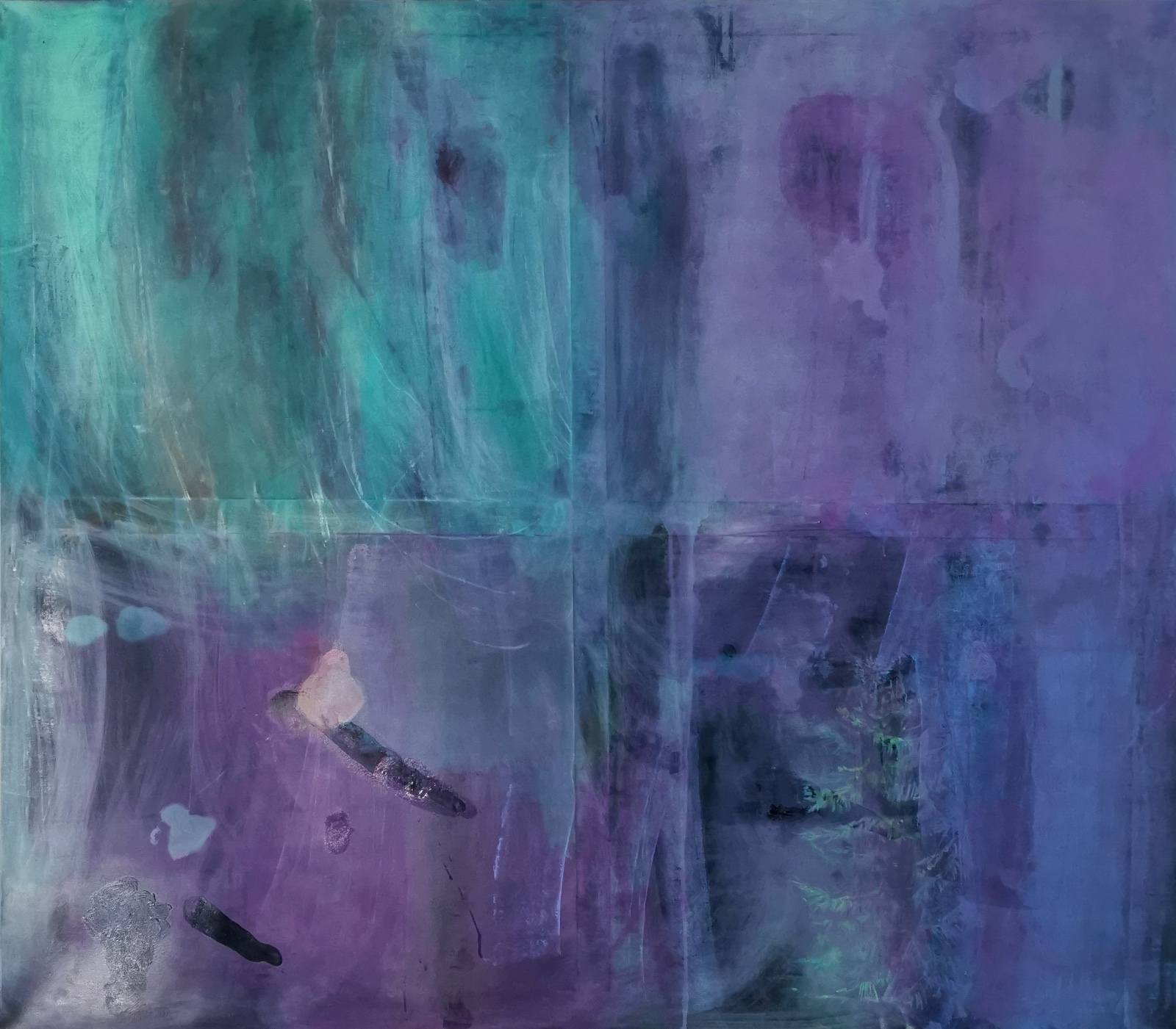 Violet transparency, oil on canvas, 140x160cm, 2022